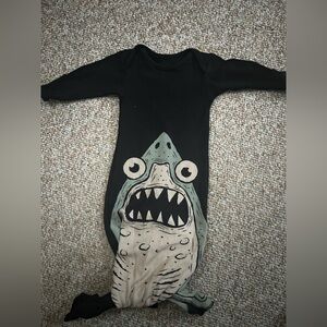 Kids Black and Cream shark sleeper
